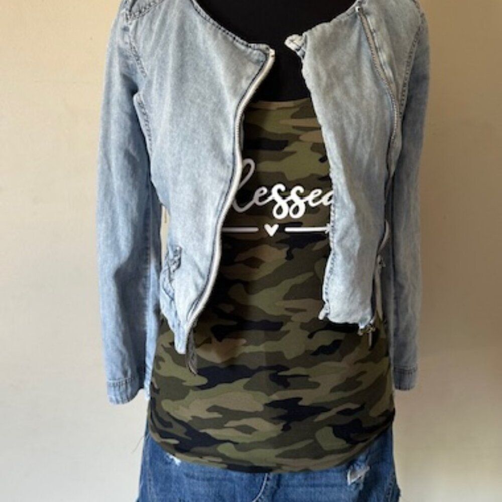 Gianni Bini Denim Jacket   8578  Size XS